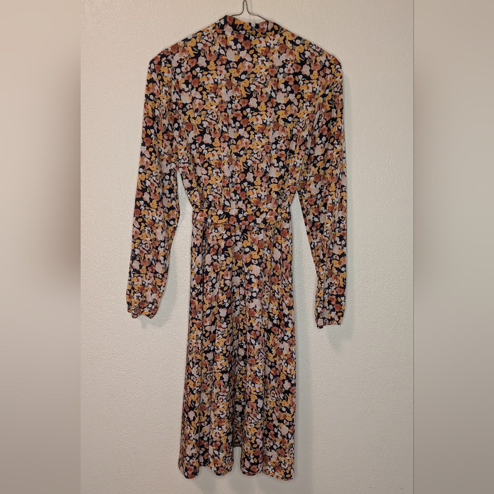 Allegra K Floral Long Sleeve Dress - Picture 2 of 6